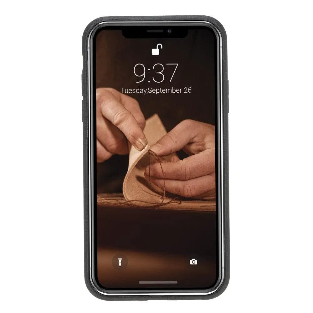 Flexible Leather Back Cover for Apple iPhone X Series