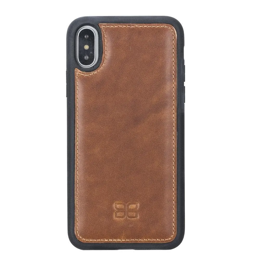Flexible Leather Back Cover for Apple iPhone X Series