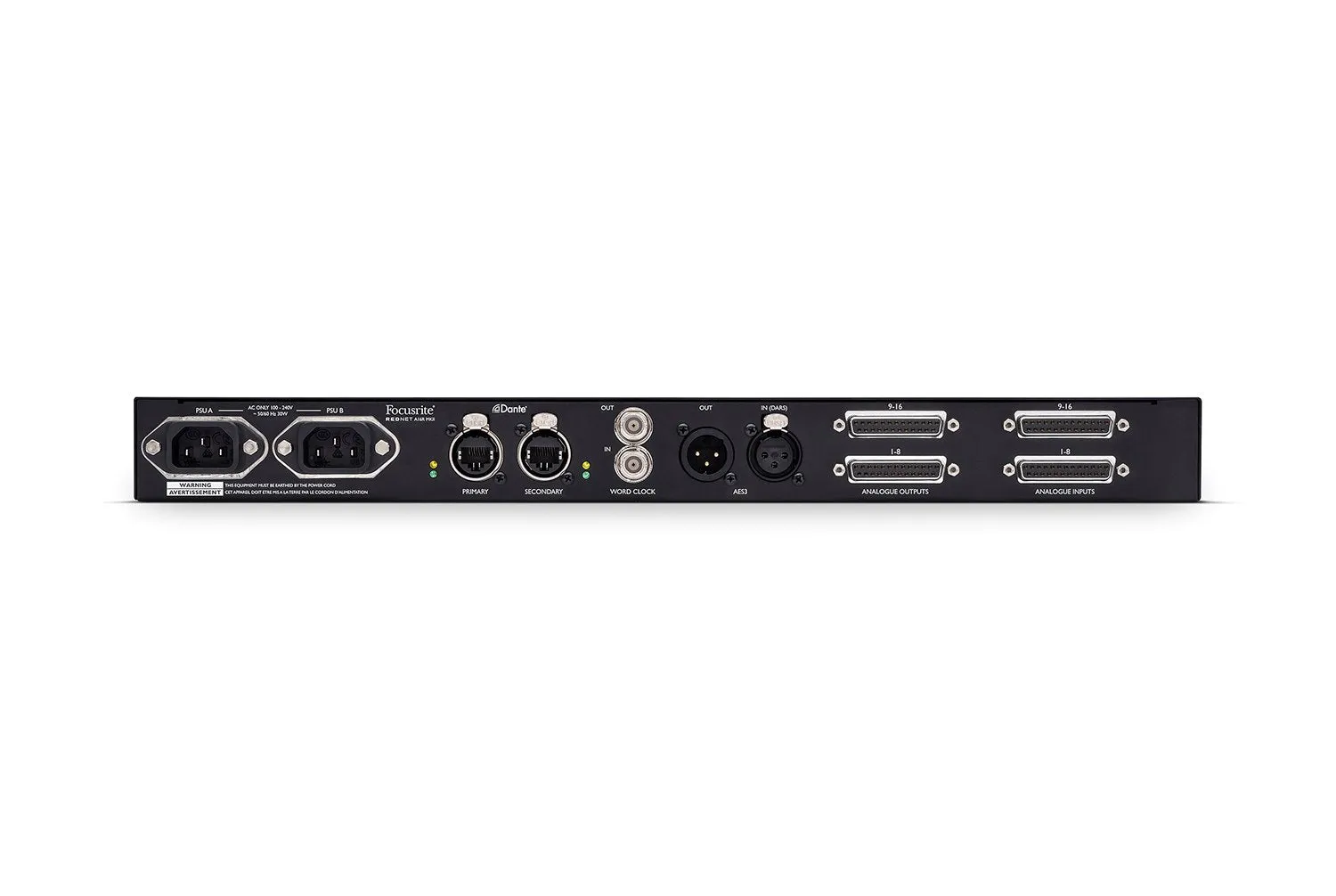 Focusrite Pro REDNET D16R MKII 16 Channel Bi-directional Dante Interface