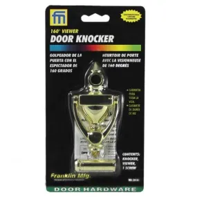 Franklin Door Knocker with 160 Degree Viewer