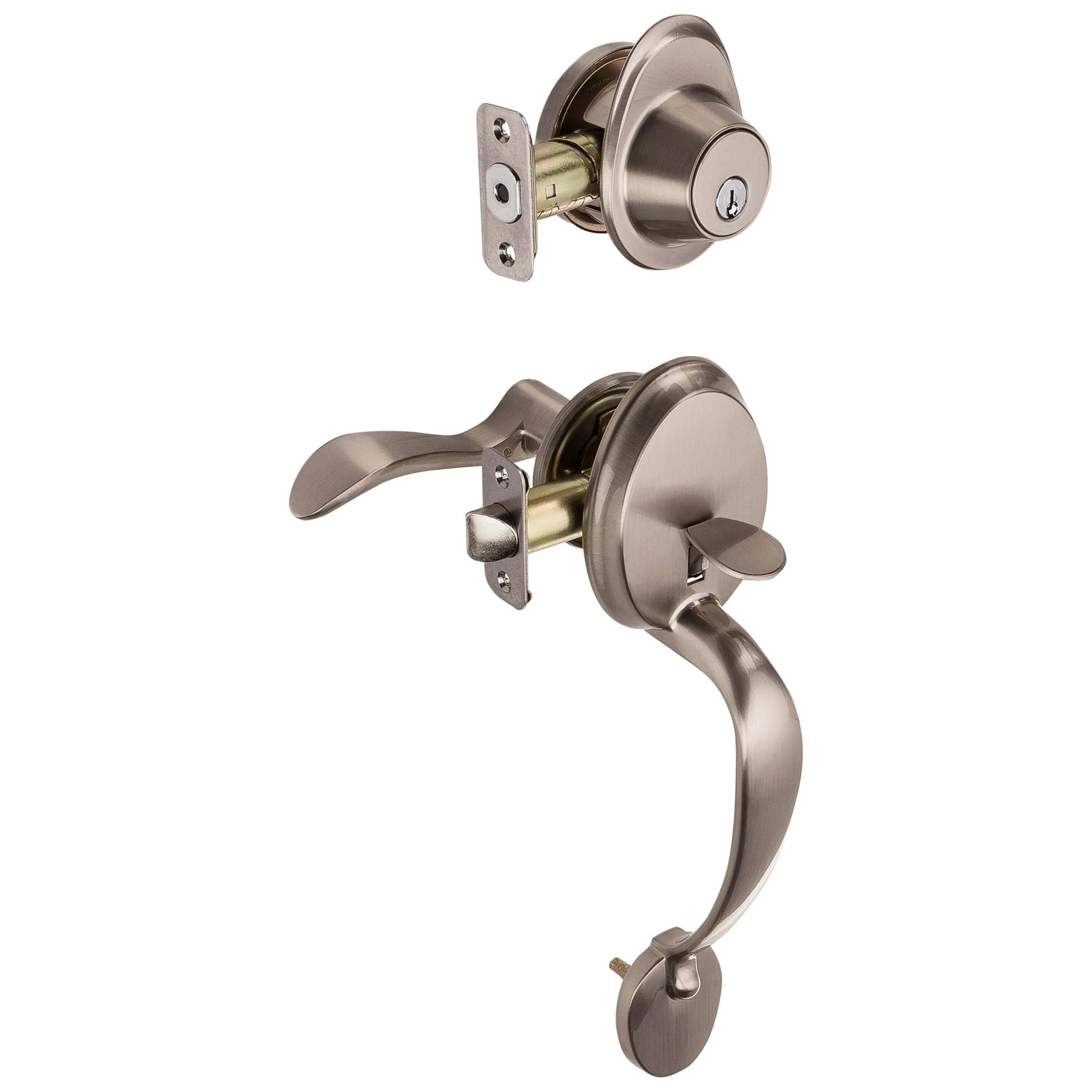Front Door Handleset With Interior Right Handed Lever Dakota Collection