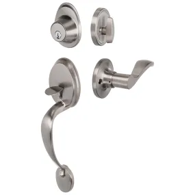 Front Door Handleset With Interior Right Handed Lever Dakota Collection
