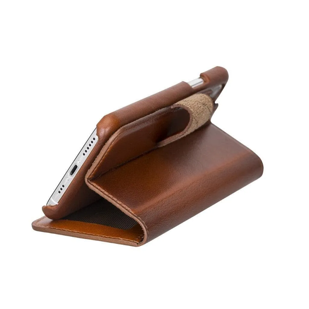 Full Leather Coating Detachable Wallet Case for Apple iPhone 7/8/SE2/SE3 Series