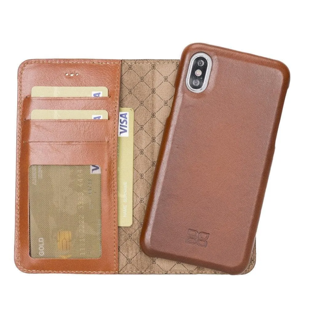 Full Leather Coating Detachable Wallet Case for Apple iPhone 7/8/SE2/SE3 Series
