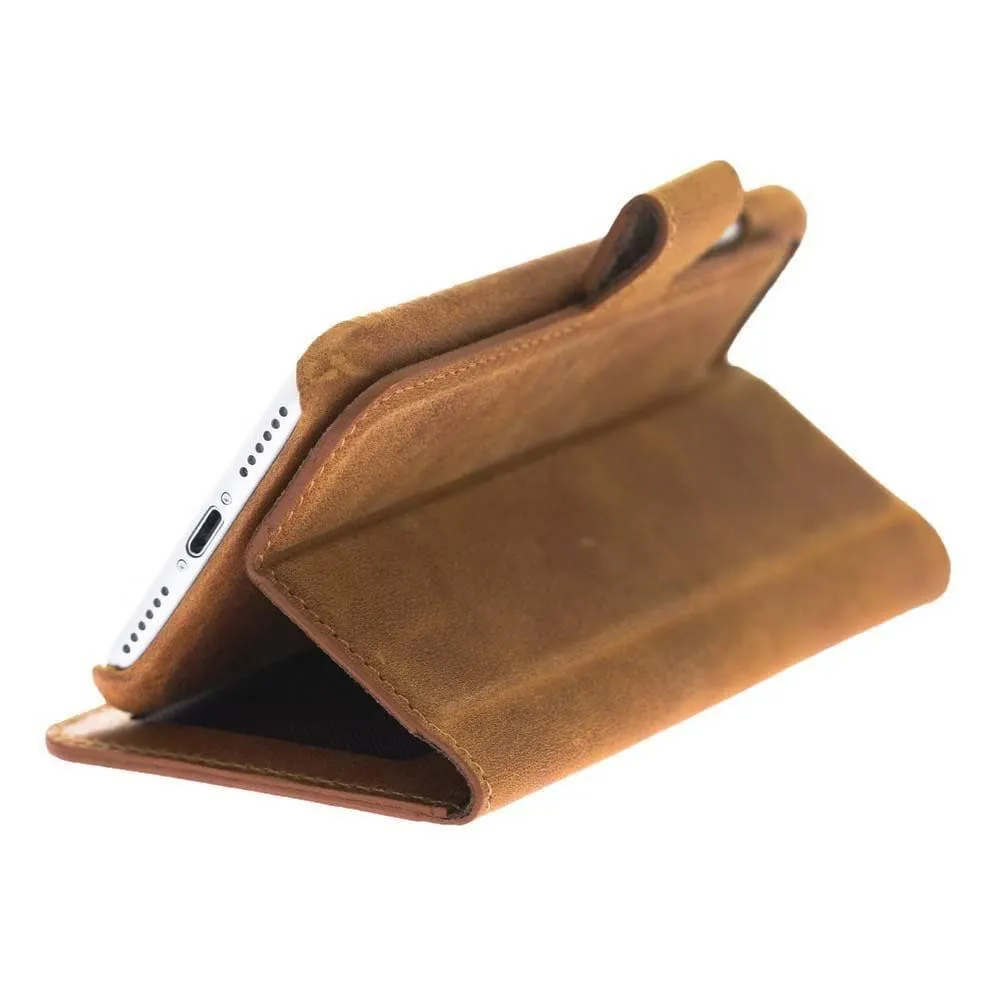 Full Leather Coating Detachable Wallet Case for Apple iPhone 7/8/SE2/SE3 Series