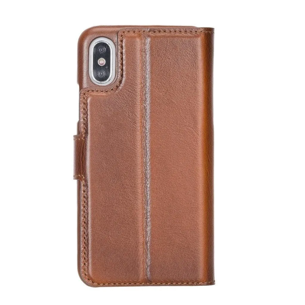 Full Leather Coating Detachable Wallet Case for Apple iPhone 7/8/SE2/SE3 Series