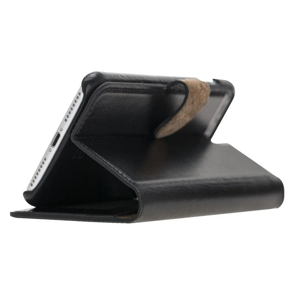 Full Leather Coating Detachable Wallet Case for Apple iPhone 7/8/SE2/SE3 Series