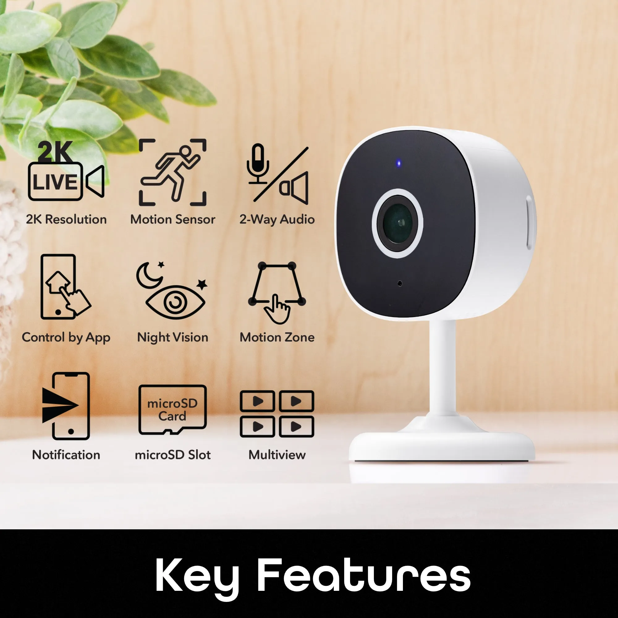 Geeni Insight Mini 2K Indoor Camera (2-Pack)