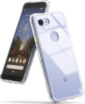 Clear Fusion Back Cover Case for Google Pixel 3a XL