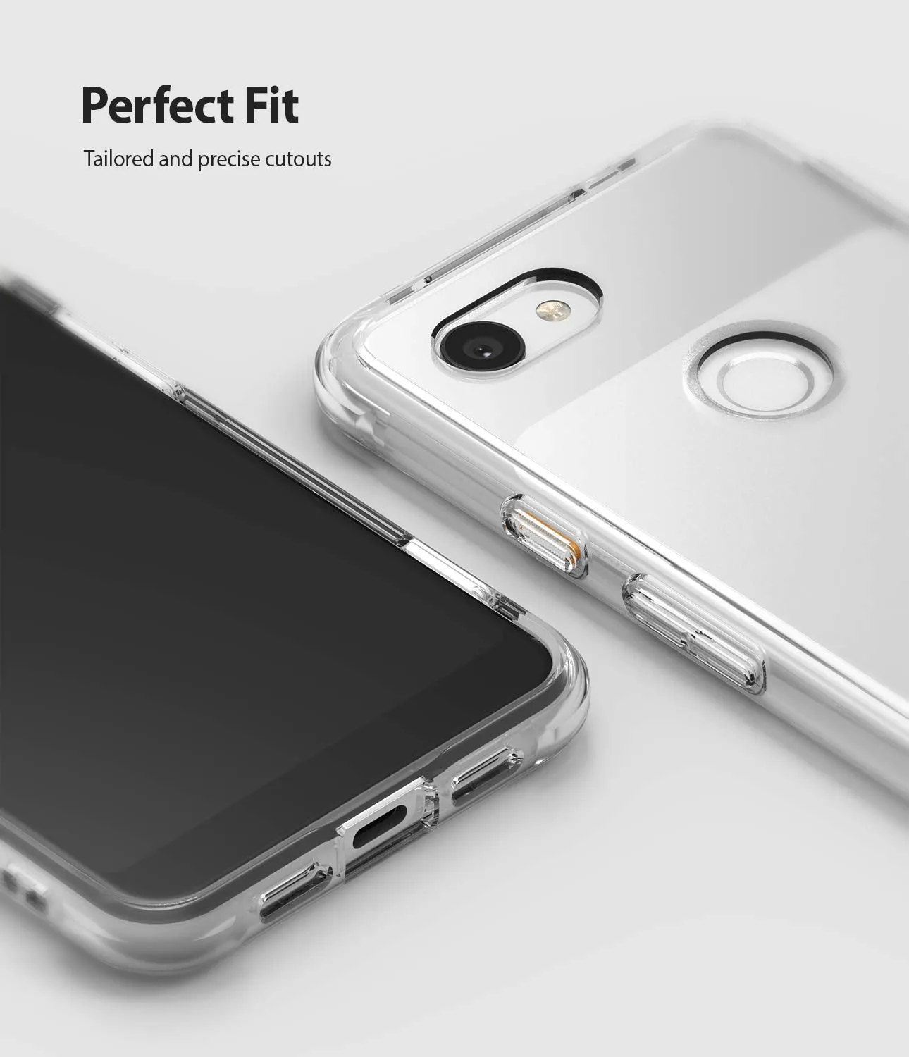 Clear Fusion Back Cover Case for Google Pixel 3a XL