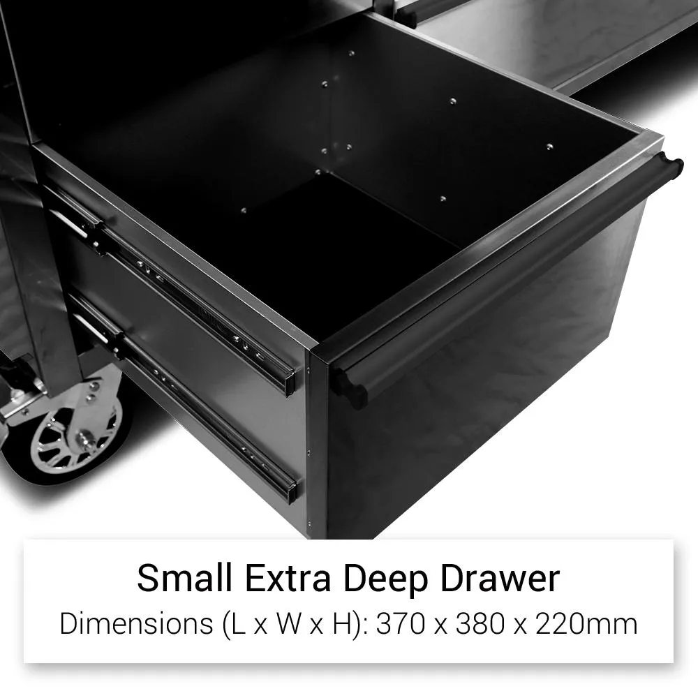 GT 1.8M Black Steel 15 Drawer Workbench Combo