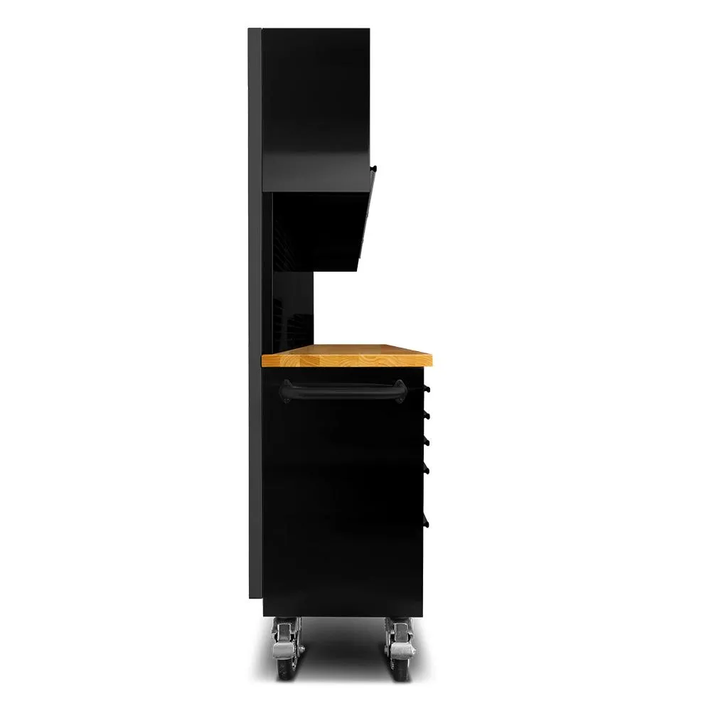 GT 1.8M Black Steel 15 Drawer Workbench Combo