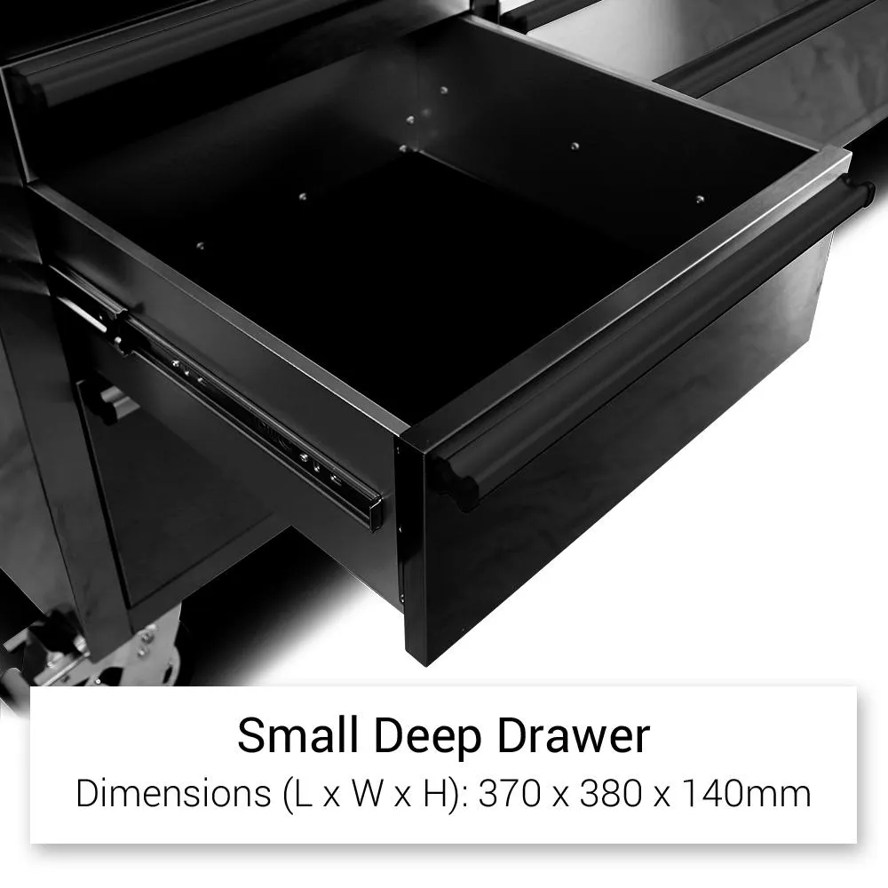GT 1.8M Black Steel 15 Drawer Workbench Combo