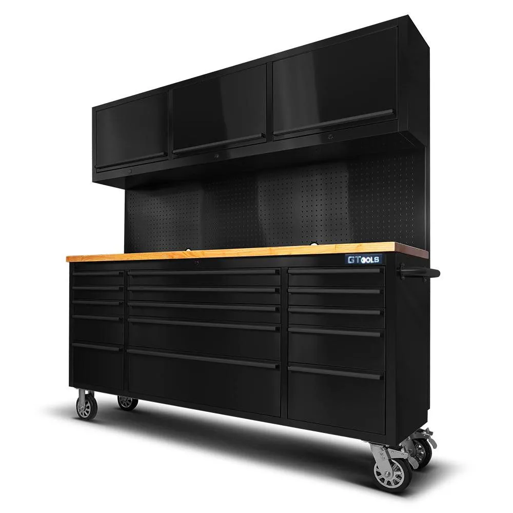 GT 1.8M Black Steel 15 Drawer Workbench Combo
