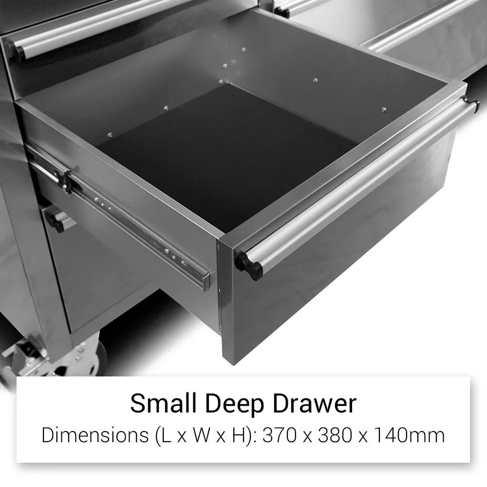 GT 1.8M Stainless Steel 15 drawer Workbench Combo