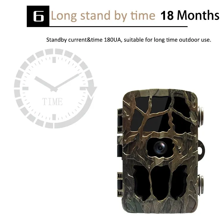 H982 4K Infrared Waterproof Induction Night Vision Monitor Animal HD Outdoor Cameras(Camouflage)