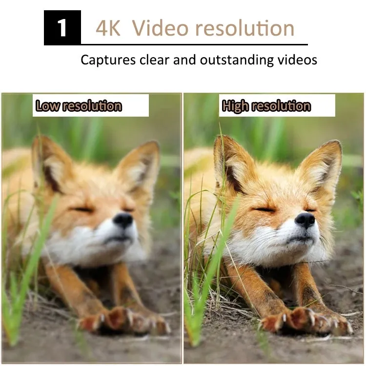 H982 4K Infrared Waterproof Induction Night Vision Monitor Animal HD Outdoor Cameras(Camouflage)
