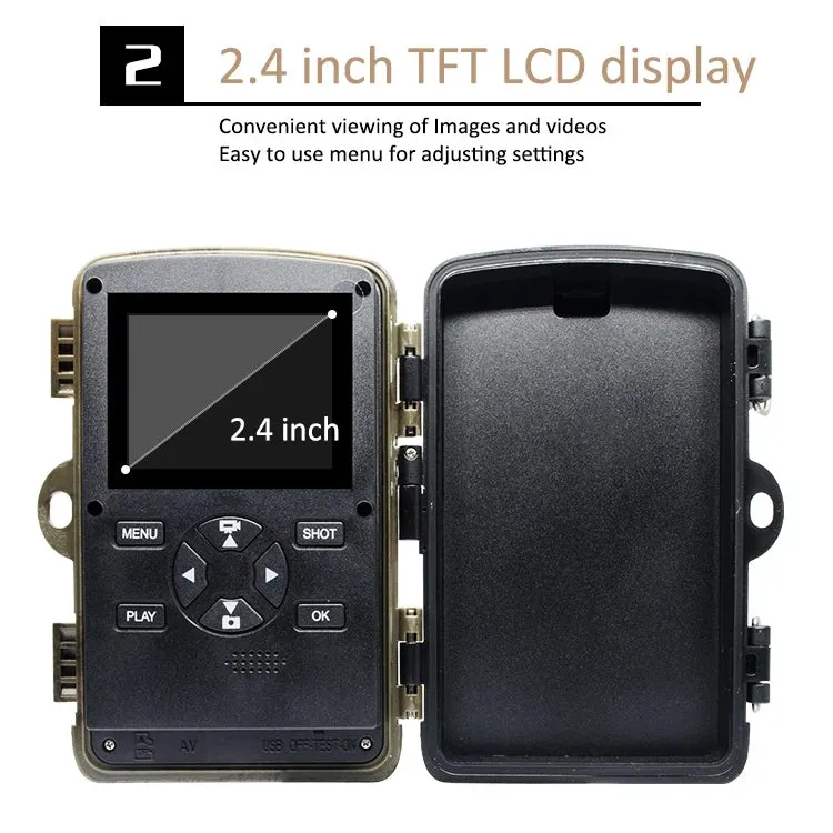 H982 4K Infrared Waterproof Induction Night Vision Monitor Animal HD Outdoor Cameras(Camouflage)