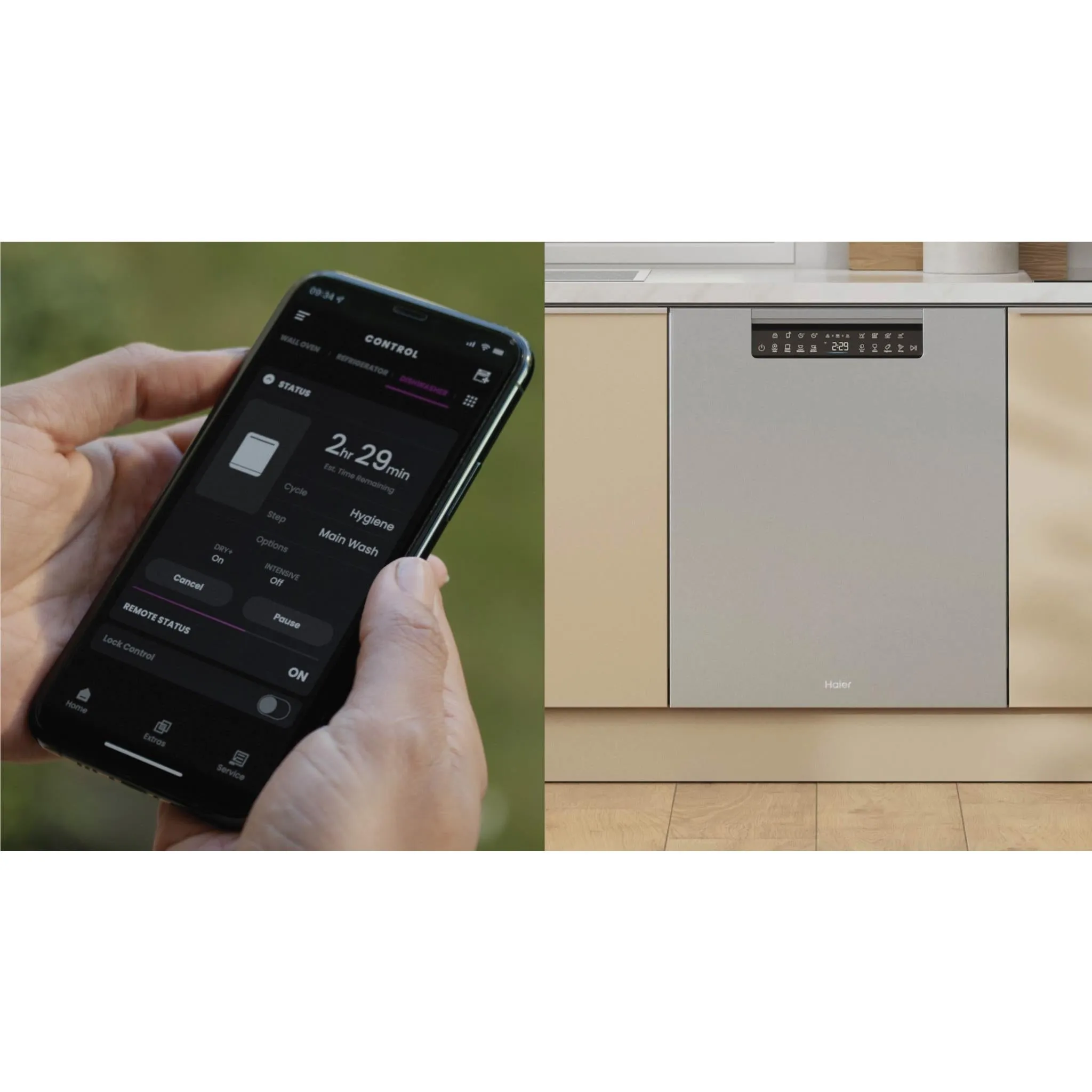 Haier HDW15U3S1 15-Place Setting Built Under Dishwasher (Stainless Steel)