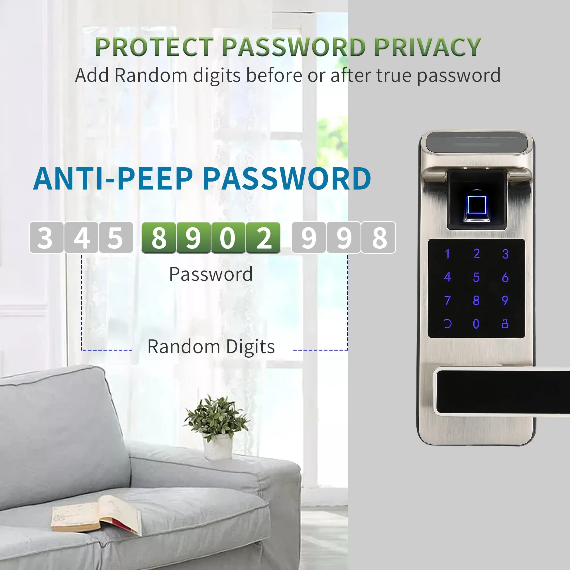 HARFO Keyless Smart Door Lock with Fingerprint