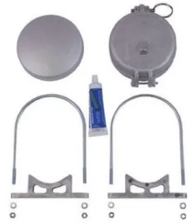 Hastings 4" Hot Stick Canister Kit with Aluminum Lid - 01-3200