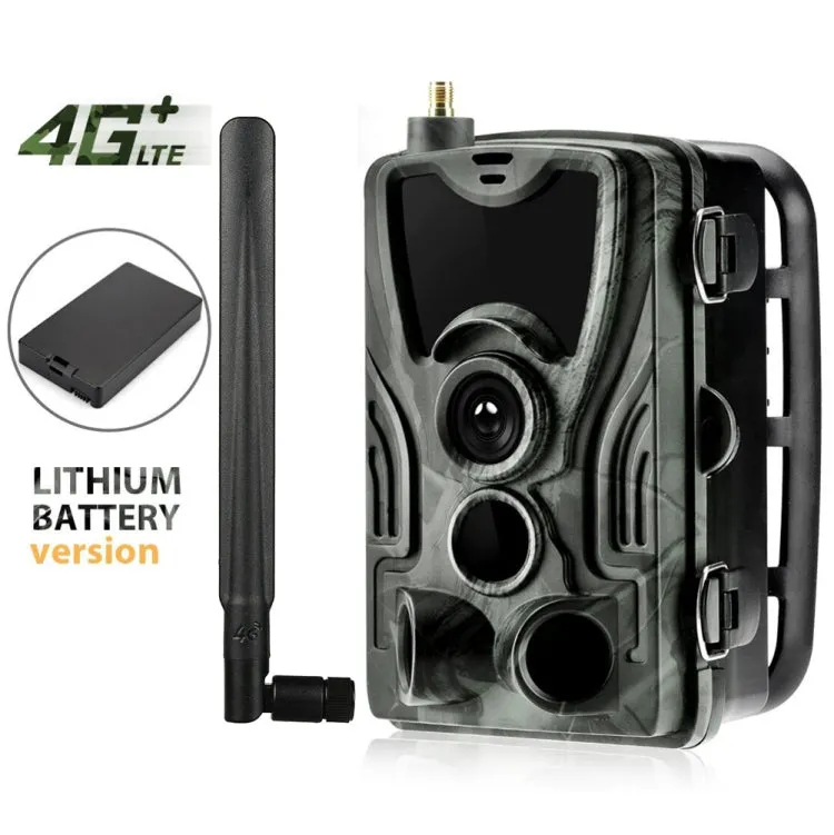 HC-801LTE-Li 4G Outdoor Tracking Hunting Camera 5000mAh Lithium Battery Version, With EU Plug Adapter
