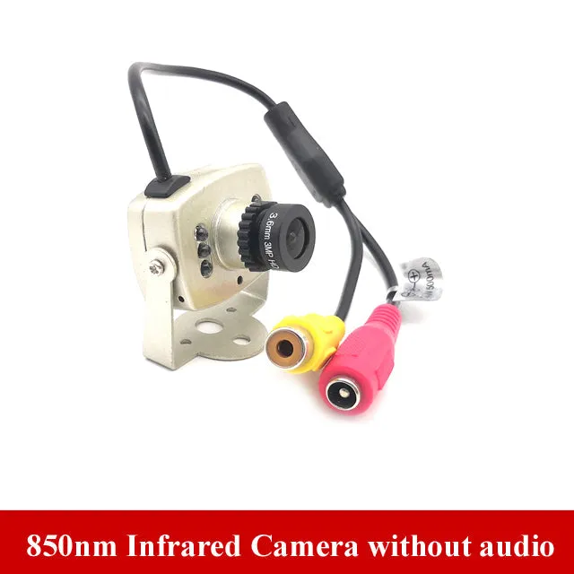 Hd 700TVL Cmos Kleur Kleine Mini Metalen Analoge Camera 850nm Infrarood 5M Nachtzicht Av Video Surveillance Security Camera