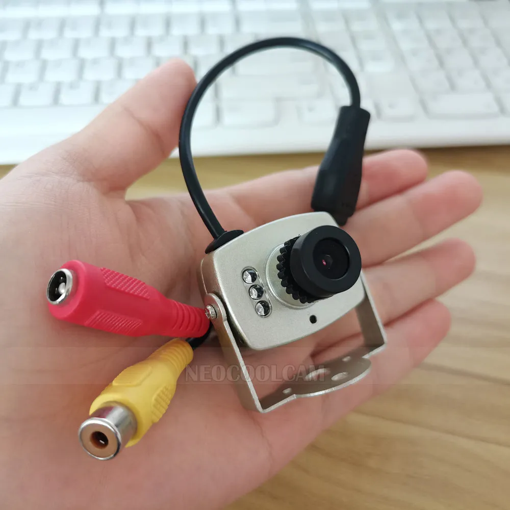Hd 700TVL Cmos Kleur Kleine Mini Metalen Analoge Camera 850nm Infrarood 5M Nachtzicht Av Video Surveillance Security Camera