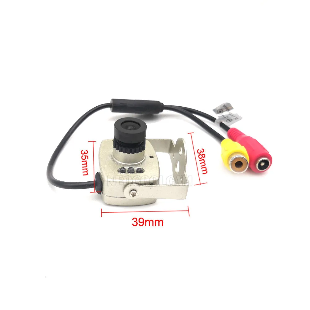 Hd 700TVL Cmos Kleur Kleine Mini Metalen Analoge Camera 850nm Infrarood 5M Nachtzicht Av Video Surveillance Security Camera