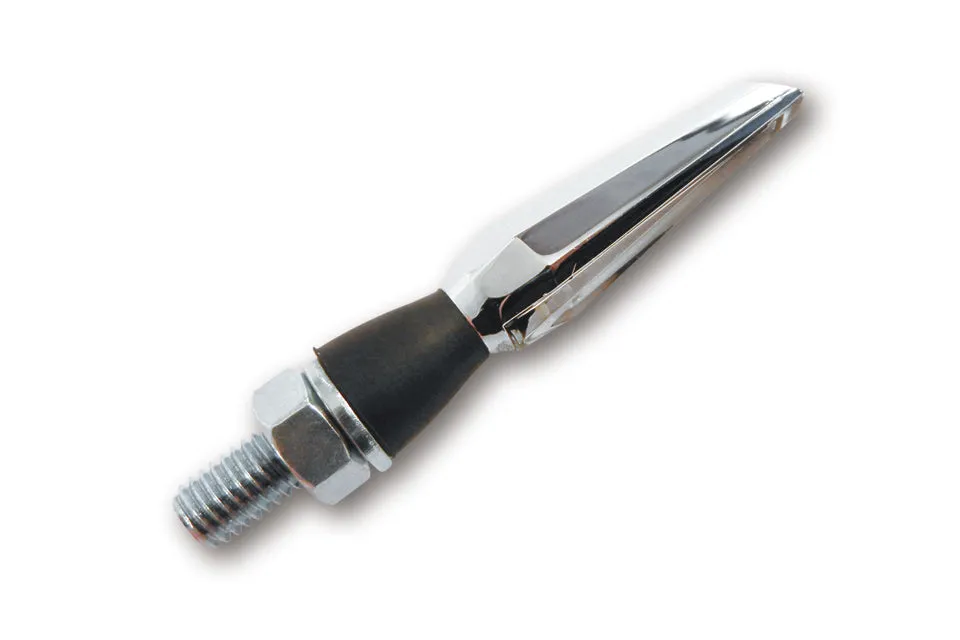 HIGHSIDER 204-025 LED Indicator "FALCON" Light Guide Technology (Pair) - Chrome