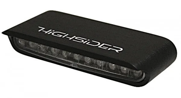 HIGHSIDER 204-108 LED Indicator "STRIPE" Clear Lens - Black