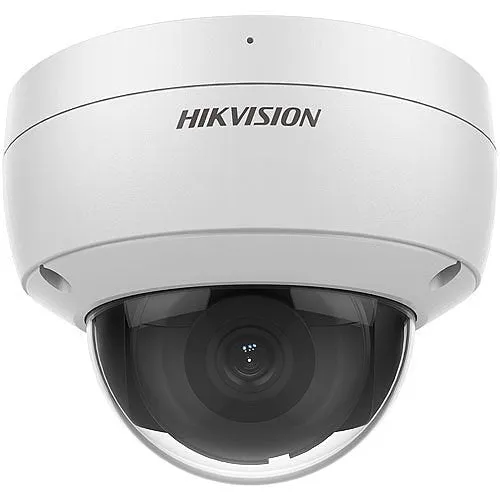 Hikvision DS-2CD2183G2-IU Value Series AcuSense 8MP Outdoor IR Dome IP Camera with Built-in Microphone, 2.8mm Fixed Lens, White