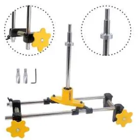 Homdum Door Mortiser Jig Lock Grooving Hole Saw Attachment Door Lock Installation kit Locksmith Mortising tool Set
