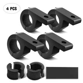 Horizontal Bar Clamp Mount Bracket Kits 0.75in-0.875in-1.125in (2 Pairs)