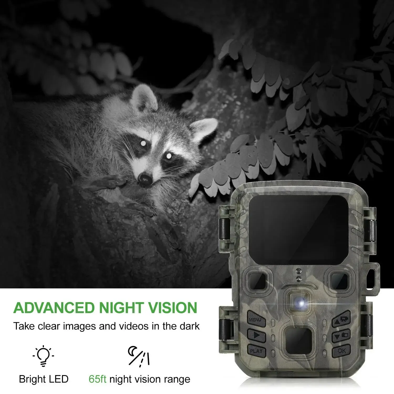 Hunting Wild Trail Camera 20MP 1080P Outdoor Wildlife Cameras Scouting Surveillance Mini301 Night Vision Photo Traps Tracking