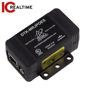 IC Realtime - DTK-MRJPOES / Ditek PoE Surge Protection for IP Cameras & NVRs / PoE / PoE   / Hi-PoE Compatible