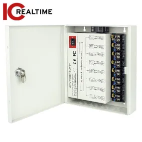 IC Realtime - PS-DC16A08HD-4DK / 8 Channel Power Supply Box / 12V DC / 16 Amp Output