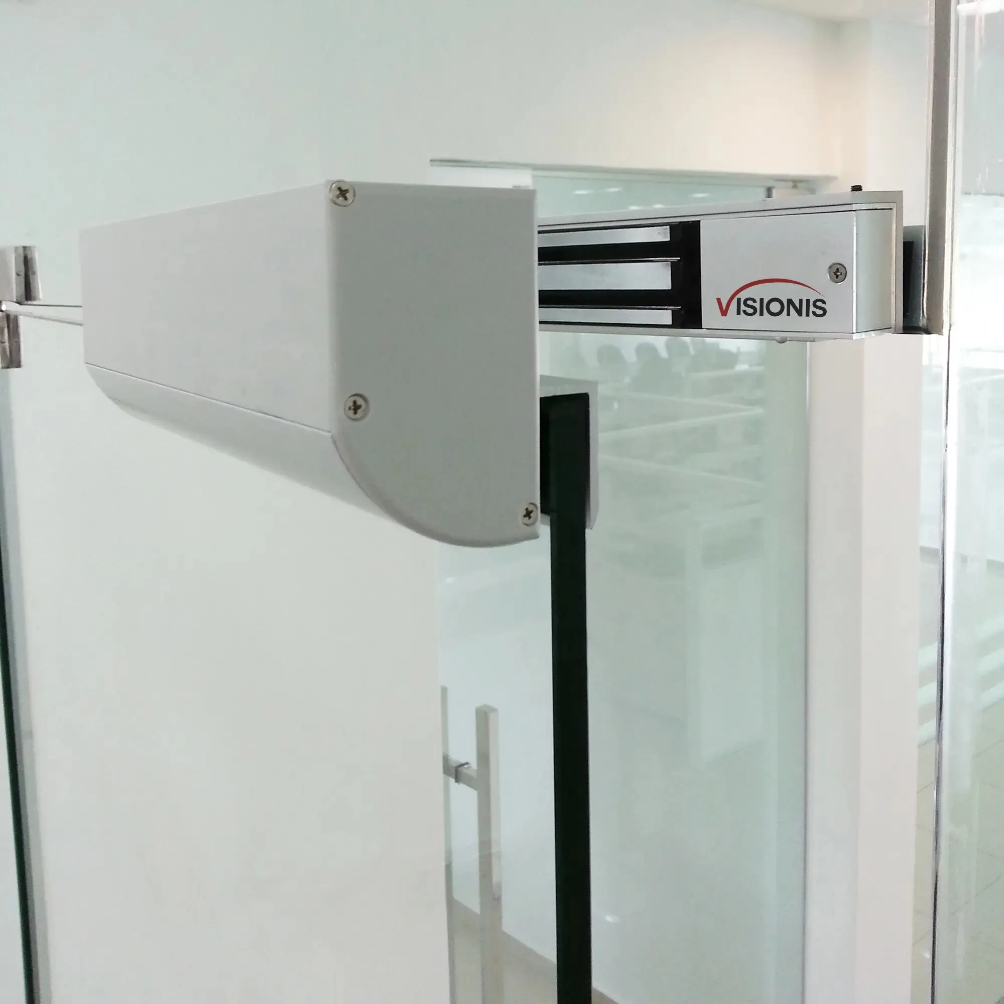 Indoor Magnetic Lock. 300 lbs (136 kg) of Holding Force. 12 VDC / 24 VDC - VIS-ML300LED Visionis