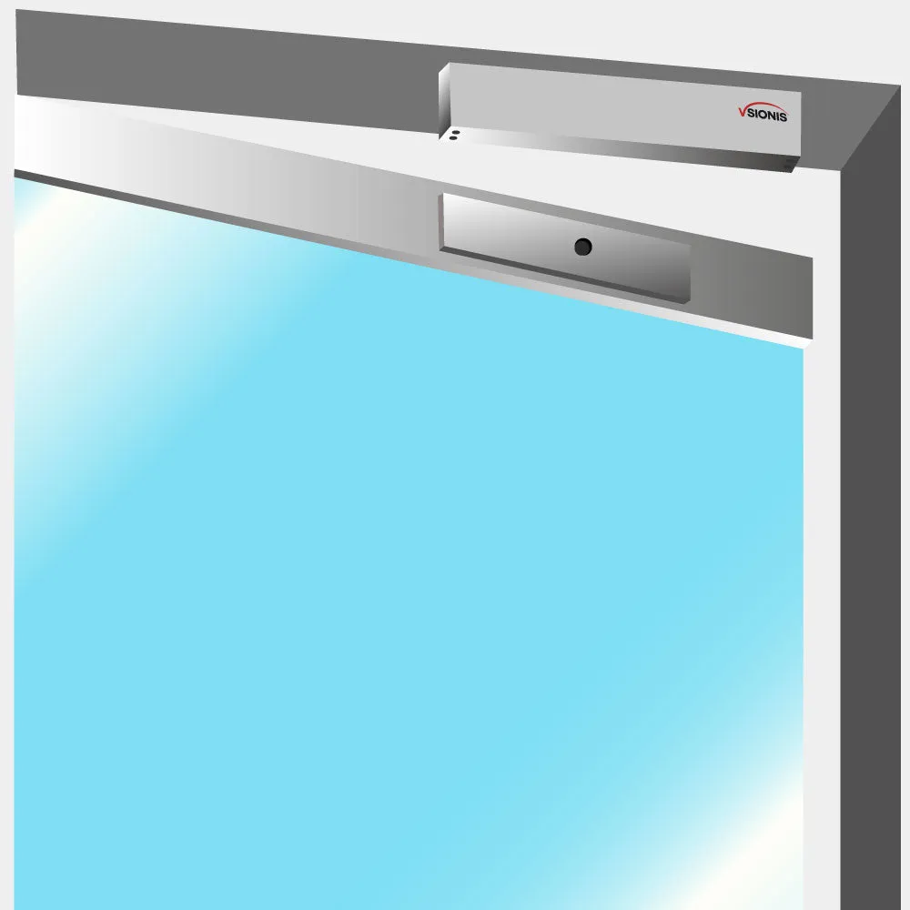 Indoor Magnetic Lock. 300 lbs (136 kg) of Holding Force. 12 VDC / 24 VDC - VIS-ML300LED Visionis