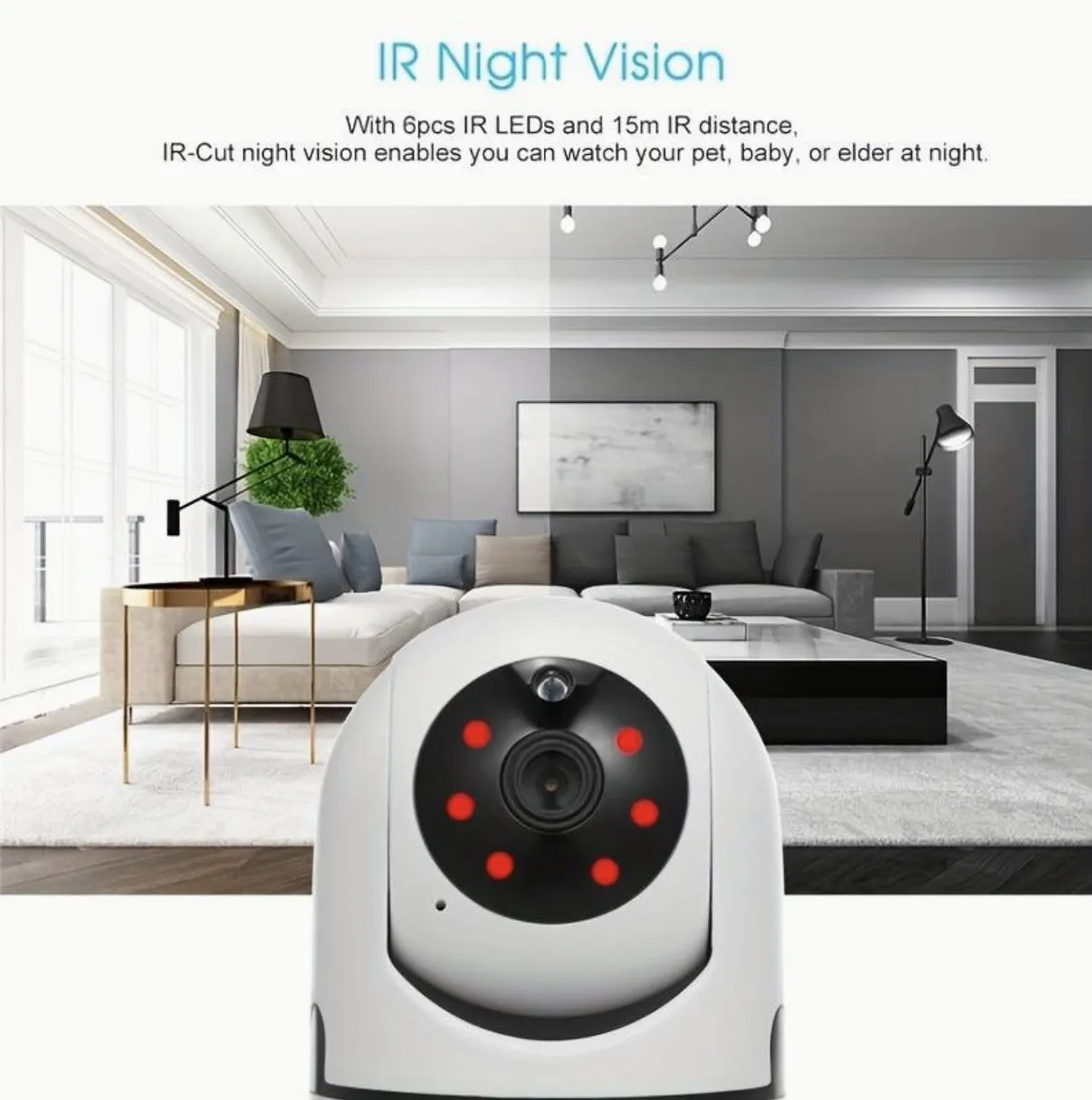 Indoor Security Camera - 1080p Live-stream via Wi-Fi