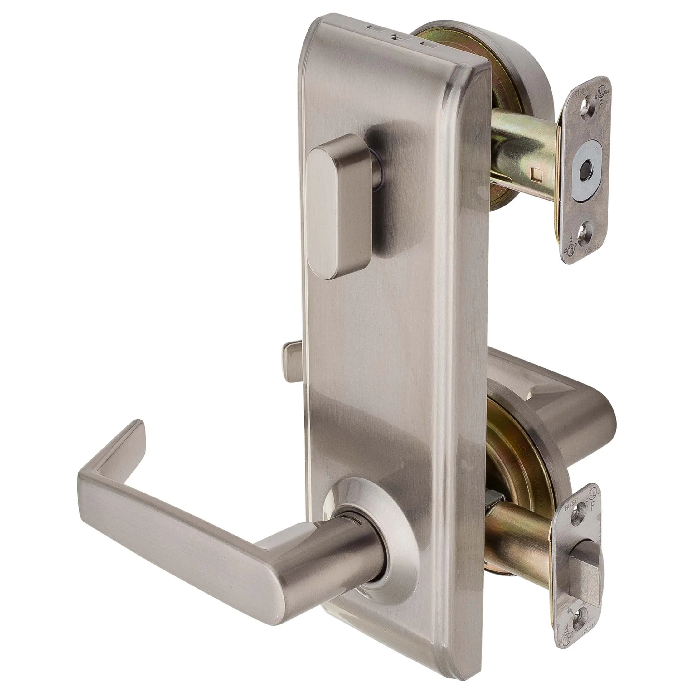 Interconnected Door Lock Reversible Passage Lever, UL Fire Rated, ANSI 2, Largo Collection