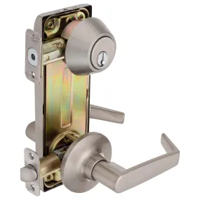 Interconnected Door Lock Reversible Passage Lever, UL Fire Rated, ANSI 2, Largo Collection