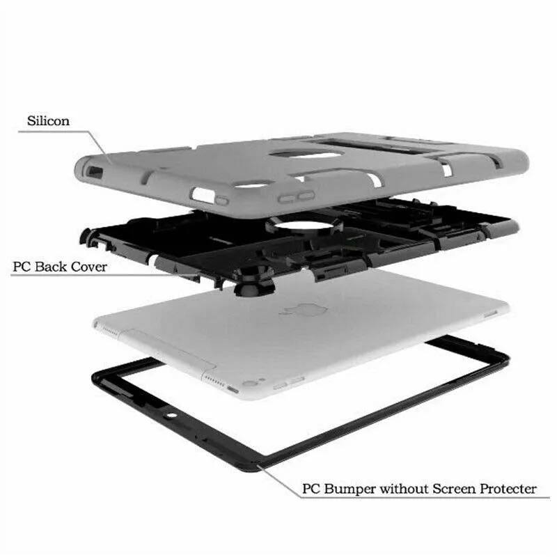 iPad 10.2 Case 2020 Rugged Shockproof Case