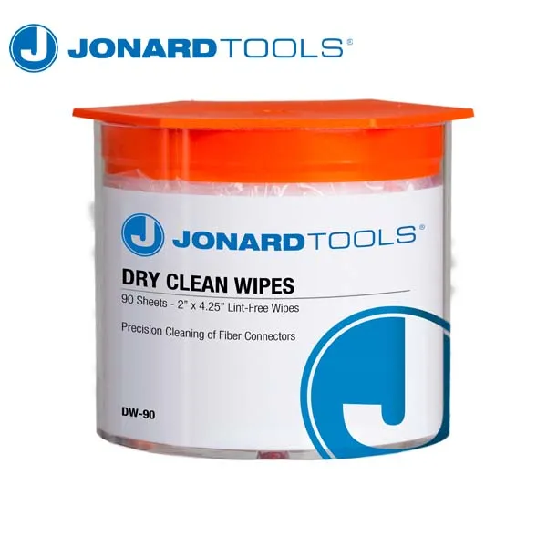 Jonard Tools - Dry Wipes for Cleaning Fiber