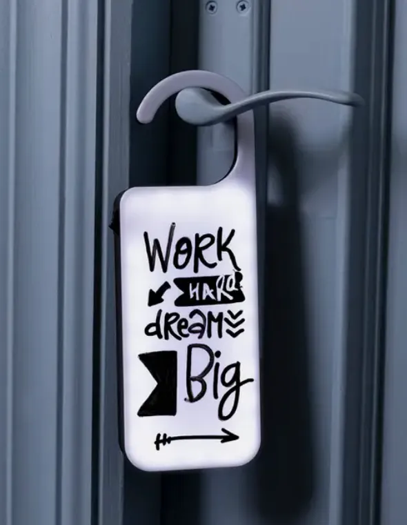 Katrin Message Hanger with Bright Light