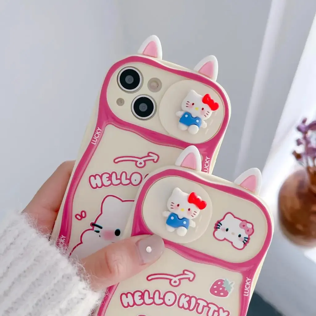 Kawaii Hello Kitty iPhone Case with Camera Protection