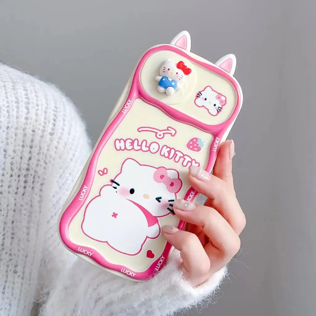 Kawaii Hello Kitty iPhone Case with Camera Protection