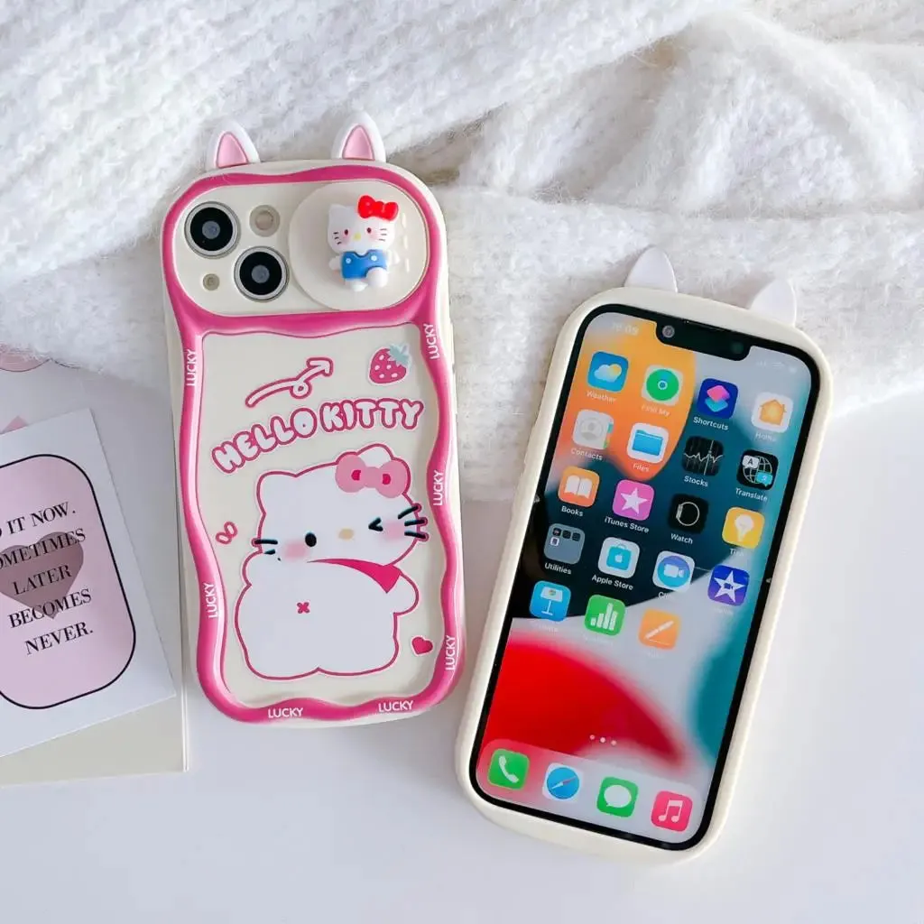 Kawaii Hello Kitty iPhone Case with Camera Protection
