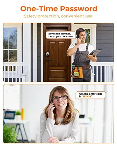 Keyless Entry Door Lock, KAWDEN Electronic Keypad Deadbolt Lock, Anti-Peeping Door Locks with Keypads, Smart Lock for Front Door Set, Auto-Lock, Backlit Design, Easy Installation, Oil Rubbed Bronze