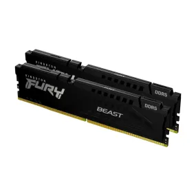 Kingston FURY Beast RAM, 16 GB DDR5 (2 x 8 GB), 5200 MHz, CL40, KF552C40BBK2-16, black